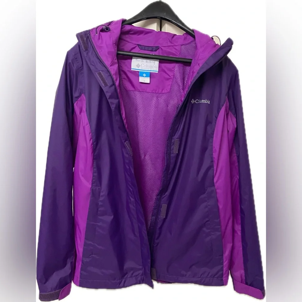 Columbia Purple Hooded Jacket - Picture 2 of 3